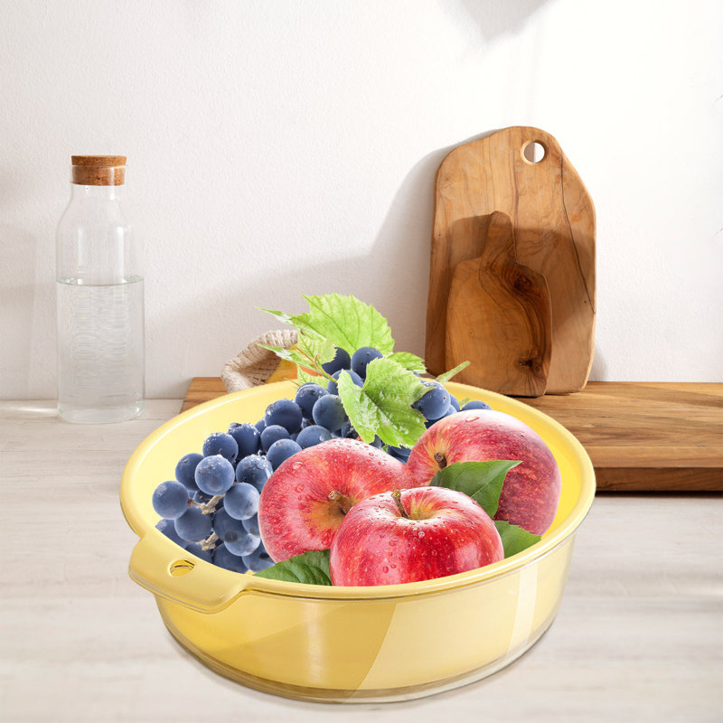 Égouttoir à légumes double couche pour lavabo de cuisine mobile, B