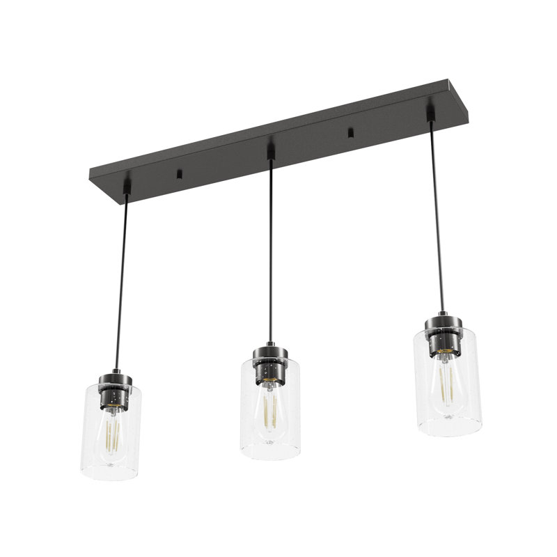 Hartland 3 - Light Cluster Modern Linear Pendant, Noble Bronze