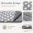 Reversible Dog Bed Mat with Washable Crate Pad Design