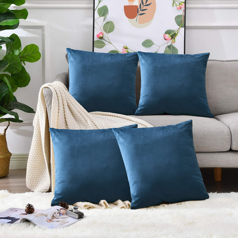 Eva-Sophia Square Scatter Cushion, Navy