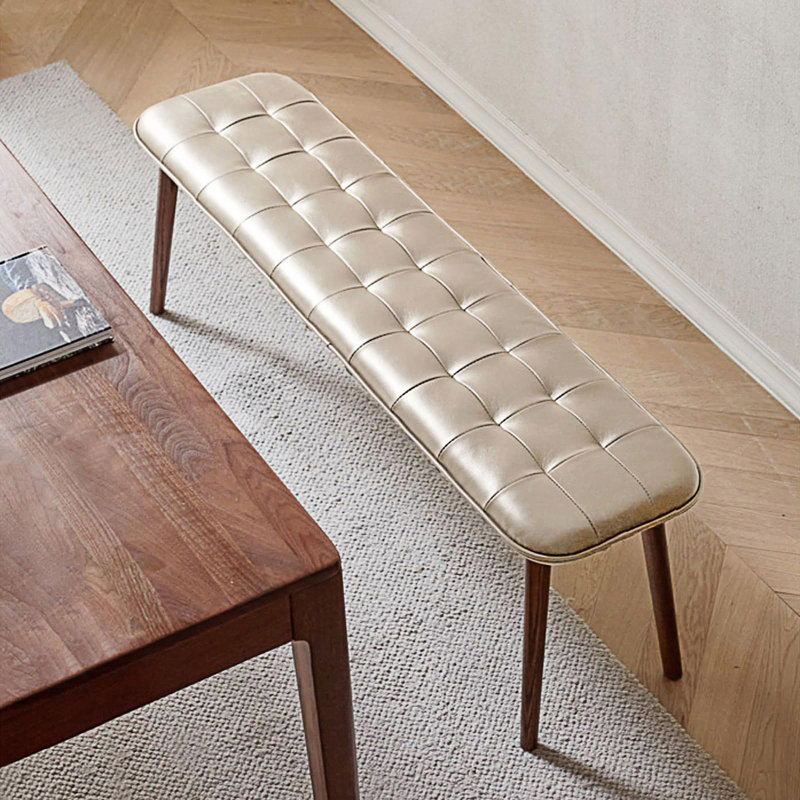 Dining Bench With Cushion, Khaki