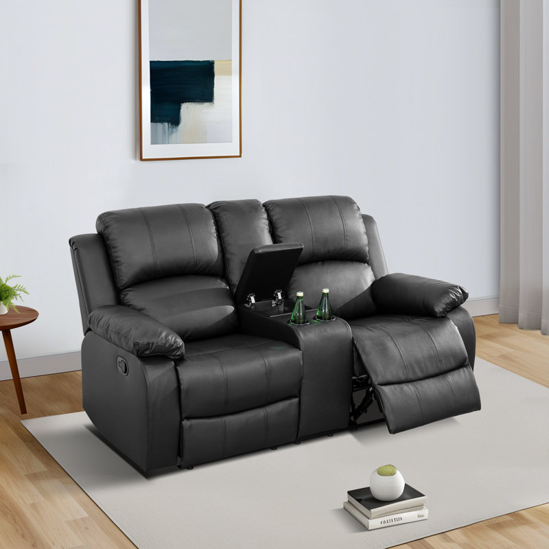 Causeuse inclinable Bemelle, Noir