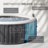 6-Person Greywood Deluxe Round Bubble Spa Set