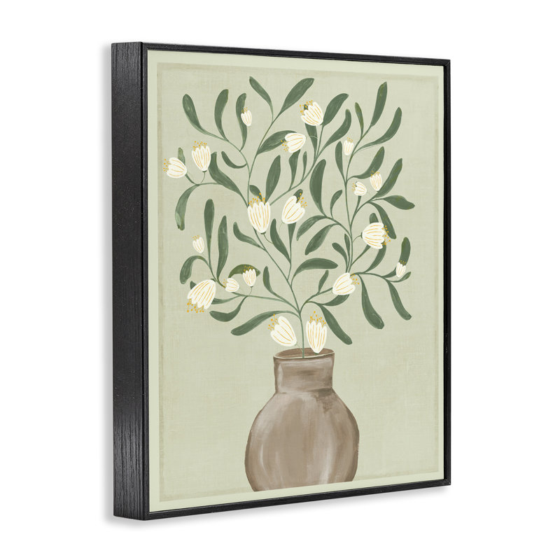 Giclée encadrée Soft Elegance In Bloom, design par Alex Black, H 14 po x l 11 po, Giclée encadrée noir minuit
