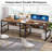 78.7" Double Desk For Two Person With Bookshelves (Not Including Chair)