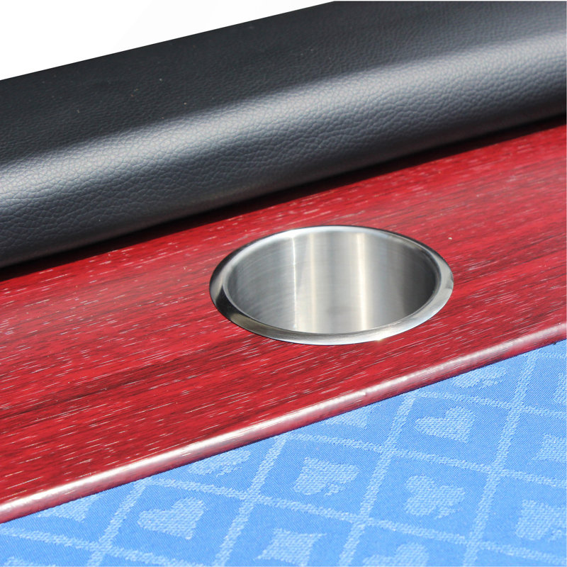 Table de poker 96 po pour 10 joueurs avec structure en bois Speed