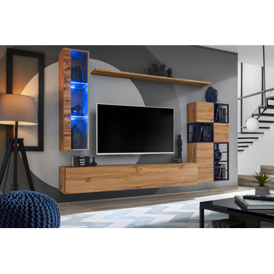 Switch Metal II Entertainment Unit 250cm - Urban Metal-Framed Media Set for TVs Up To 75 In