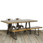 Table de salle à manger en bois massif Willett-1209426811-1209426754