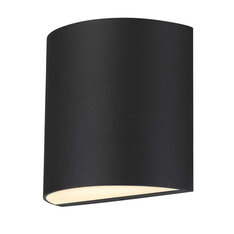 Veil LED Wall Sconce with Up & Down Lighting, 3-CCT Selectable, Dimmable, Wet Rated, ADA Compliant, Black