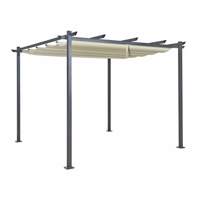 Oseasons® Acorn 3m x 3m Square Pergola in Creamy White