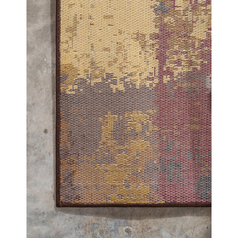Tapis contemporain Trejo, Tapis de couloir 2 pi 2 po x 10 pi