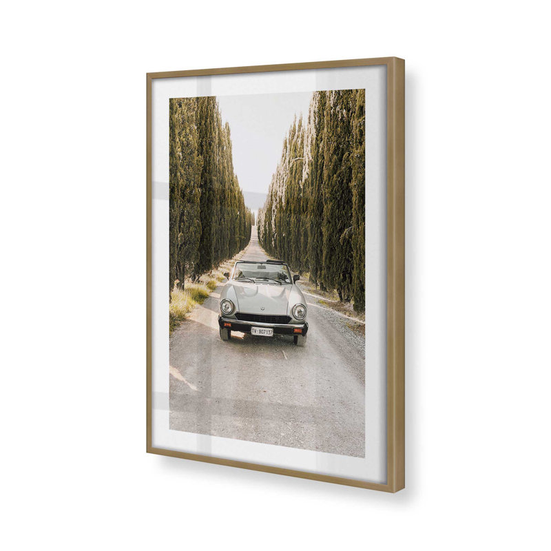 Impression sur toile Toscan Road Trip, sans cadre, Cadre doré brossé, H 15,25 po x l 12,25 po x P 1,25 po