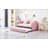 Twin Size Upholstered Daybed With Ergonomic Design Backrest And Trundle-1574499885