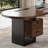 Black + Brown Rectangular Manufactured Wood  desk-863948471