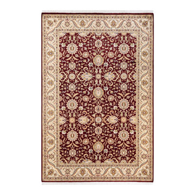 Hayner One-of-a-Kind 6 X 9 2010s Wool Area Rug in Red