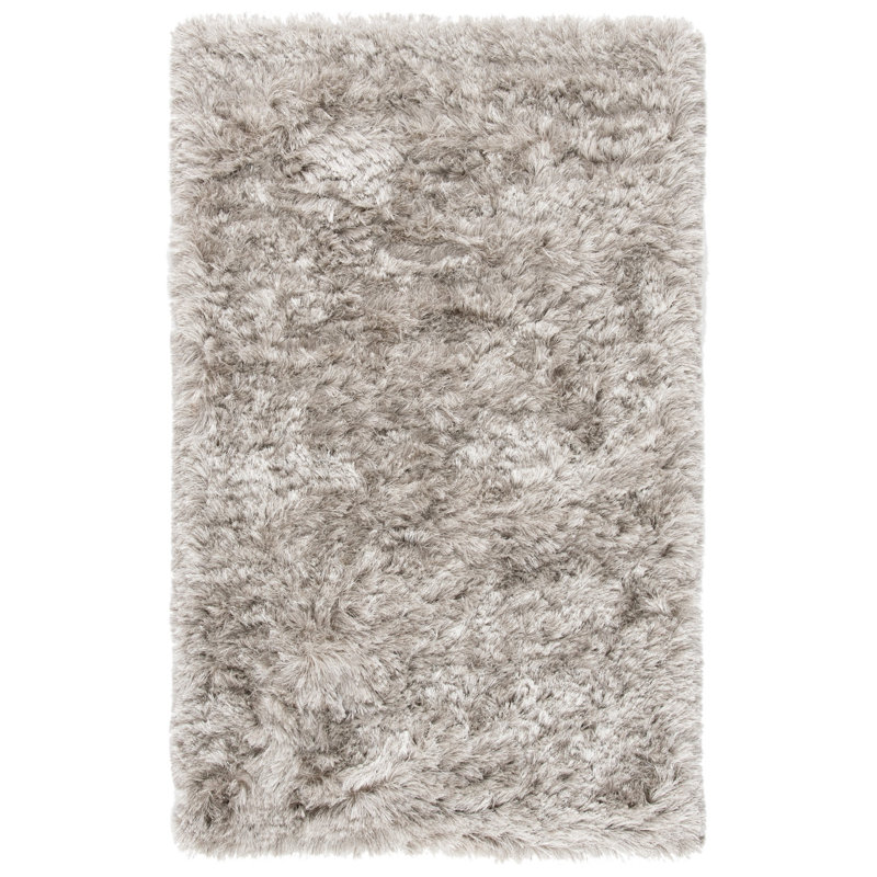 Morrell Shag Hand Tufted Performance Solid Color Rug, Rectangle 3' x 5'