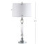 Ensemble de lampes de table chromées 30 po Gangemi
