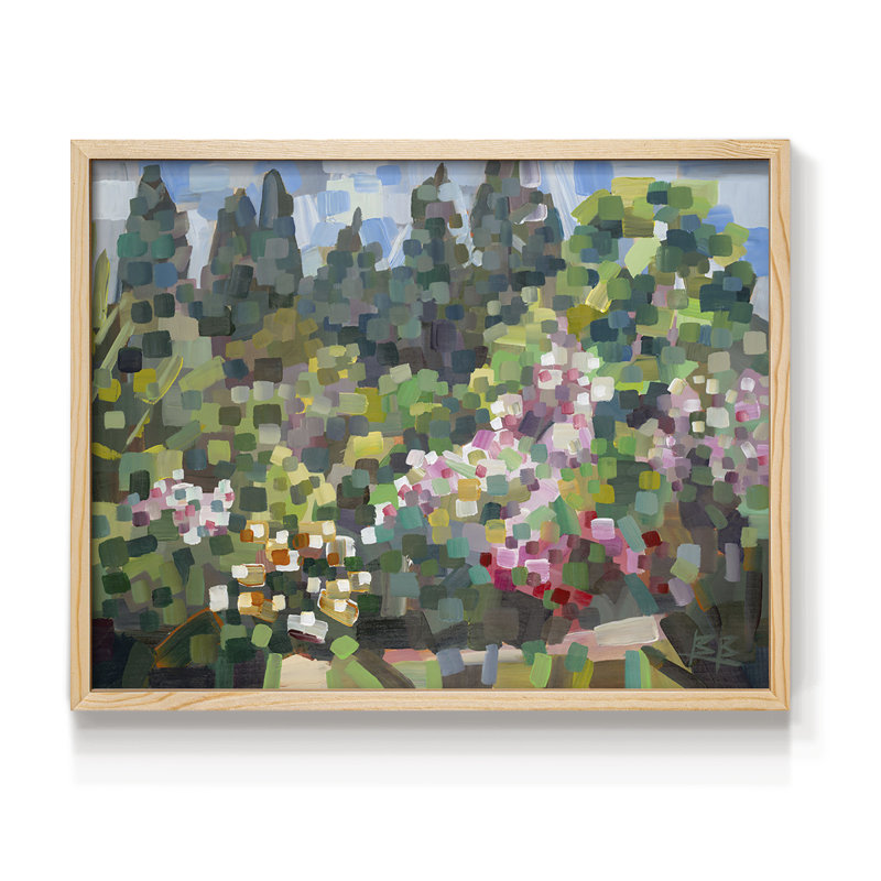Arboretum in Spring -Framed Print - Restickable, 8" H x 10" W, Natural