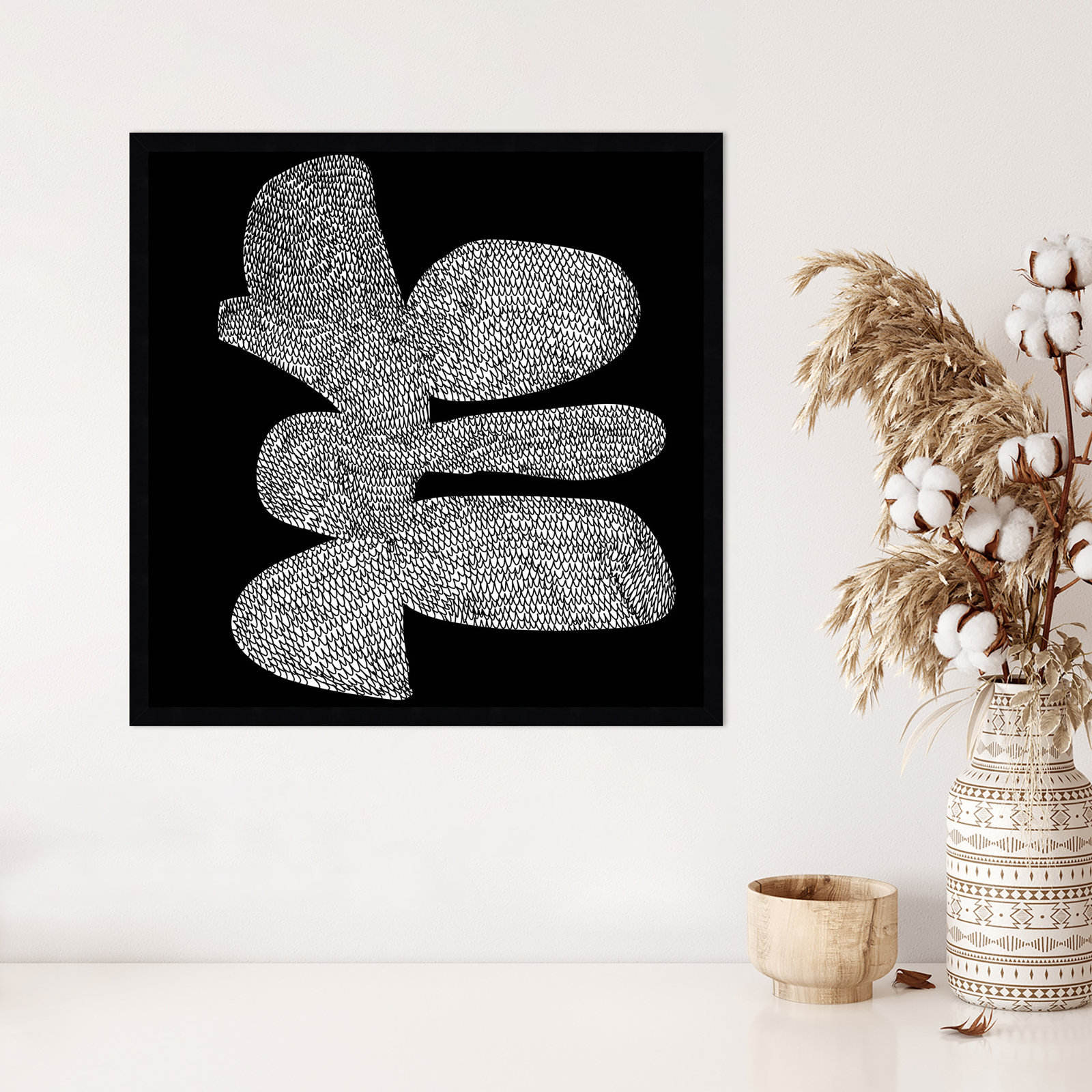 Craft by Dan Hobday, Black, 25" H x 25" W