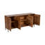 Armoire 2 portes Modern Modern Neutre Mid-Century, bois de manguier, brun, rectangulaire-763958000
