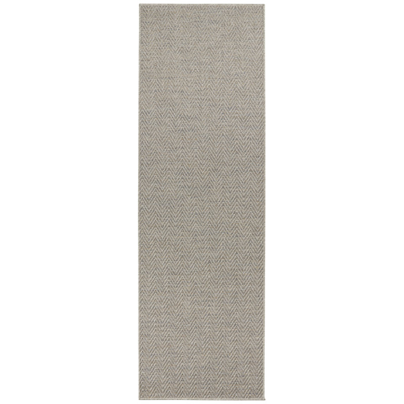 Flatweave Grey Rug, Runner  80 x 450 cm