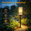 Taller Solar Pathway Lights Outdoor, Upgraded Brighter Solar Garden Lights Solar Powered, Over 12 Hours Outdoor Solar Lights For Yard Landscape Lighting Patio Walkway Driveway Pathway