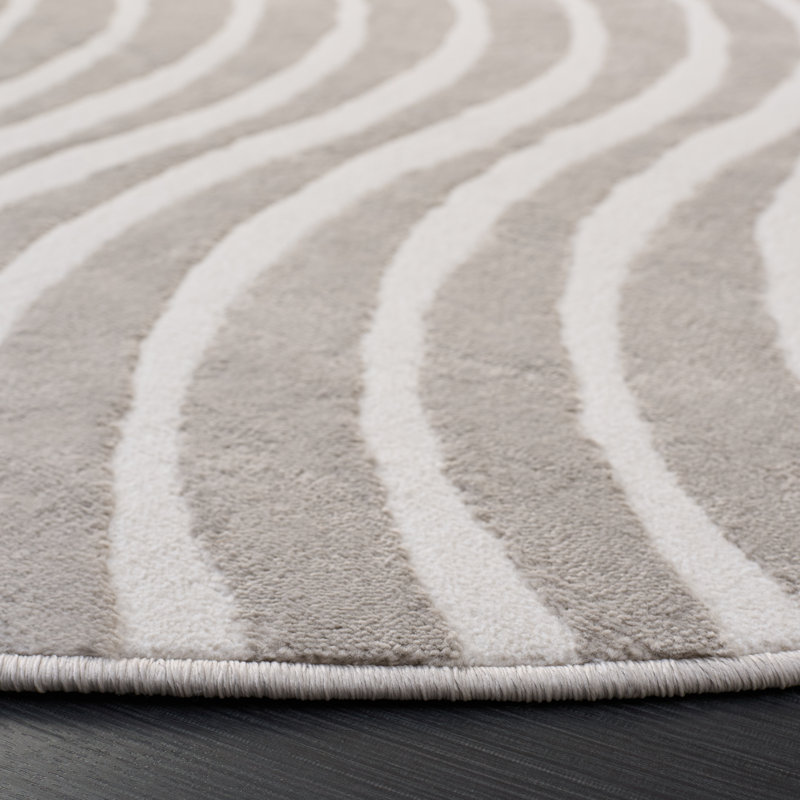 Saylor 132 Performance Abstract Rug, Round 6'3"