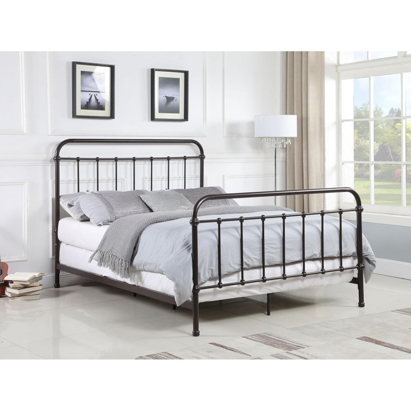 Otteridge Metal Standard Bed, Queen, Black
