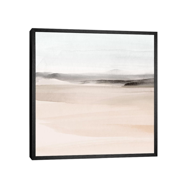 Watercolor Landscape VIII by Nouveau Prints - Painting on Canvas, 66.04cm H x 66.04cm W x 3.81cm D, Black Framed