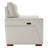  Ollie 85.83'' Wide Genuine Leather White Ivory  Power Wall Reclining Sofa With USB Ports