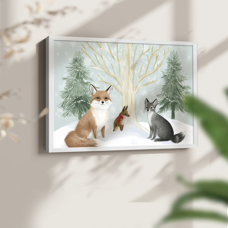 Chirstmas Art-CCII -Framed Print - Restickable, H 8 po x l 10 po, Blanc