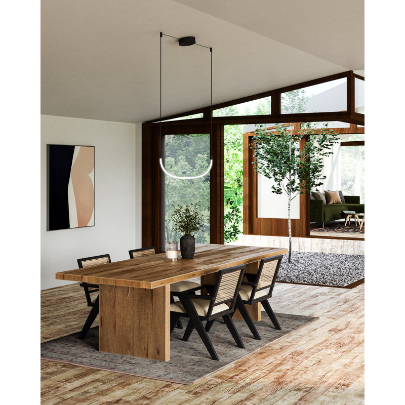 Talis 1 - Light LED Pendant, Black, 11.75" H x 47.25" W x 0.88" D