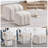 Nestable Upholstered Boucle Fabric Ottoman Set-2116188151