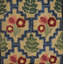 Small Size Ivory Color Antique American Folk Art Design Hooked Rug