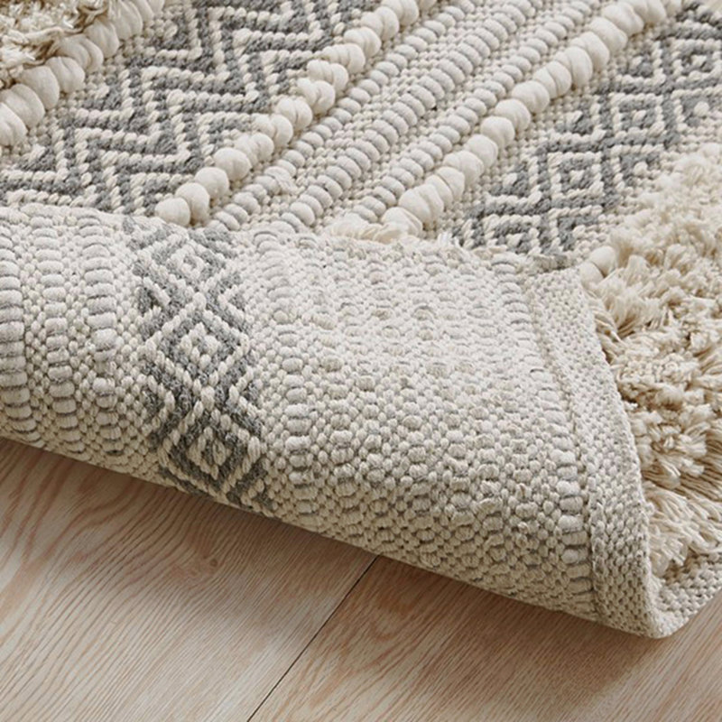 Woven Texture Stripe Bath Rug 22X58"