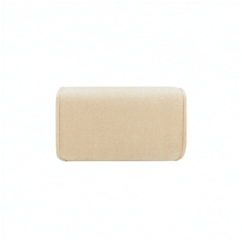 Harrison Ottoman Velvet-Light Camel, Light Camel