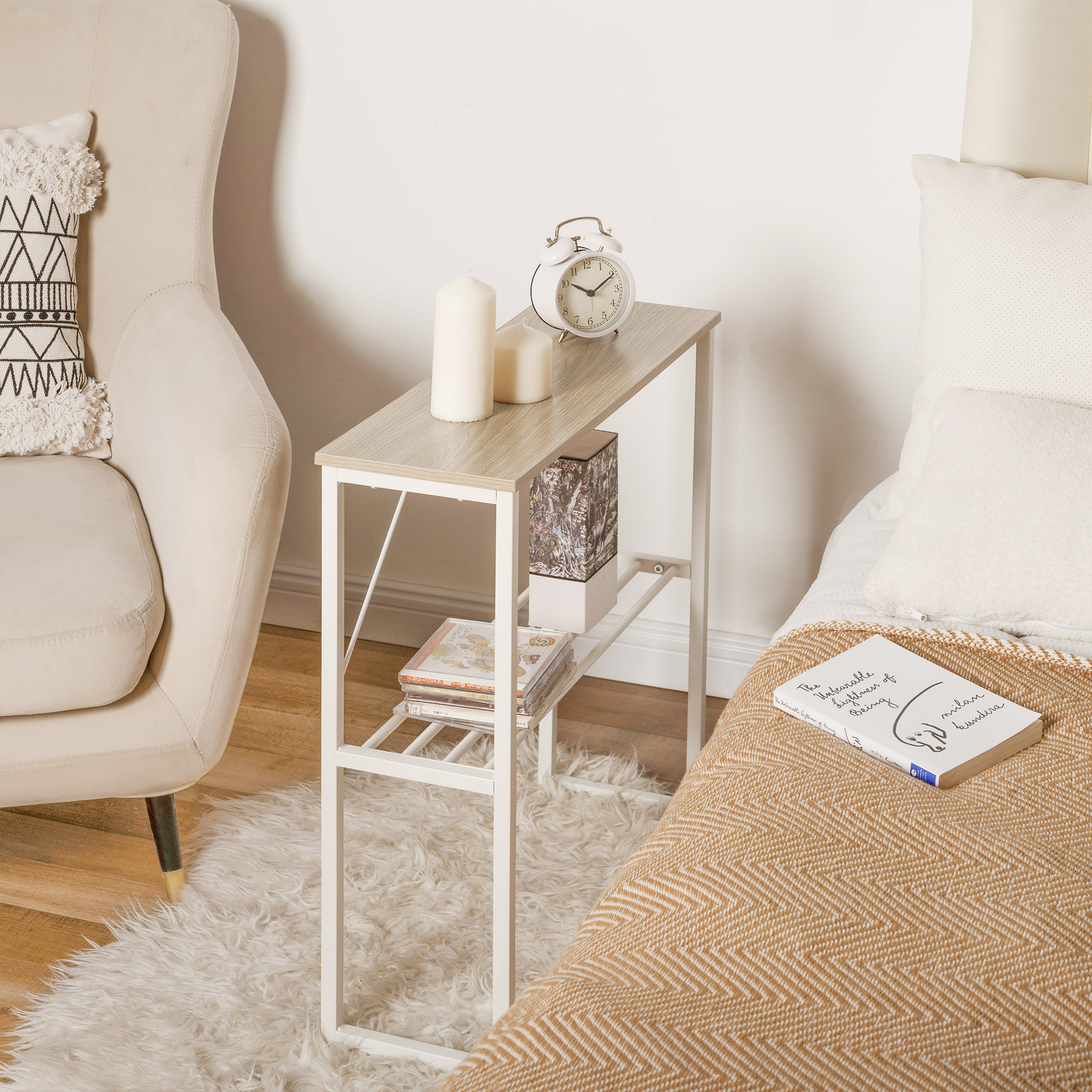 Mercer41 Mekeia Narrow End Table with Shelf & Reviews Wayfair