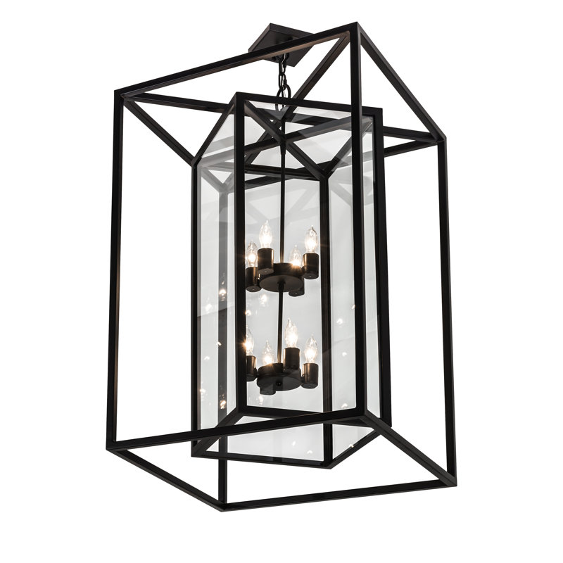 Lustre carré / rectangulaire à 8 lumières Kitzi
