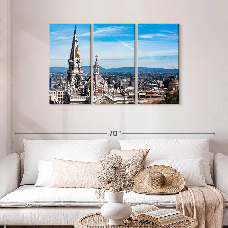 Paysage urbain de Bogota, H 28 po x l 45 po