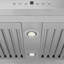 30" 400 CFM Ducted Island Range Hood in Silver with Nightlight