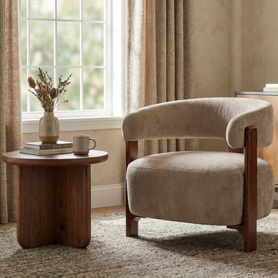Fauteuil d'appoint rembourré Kyra