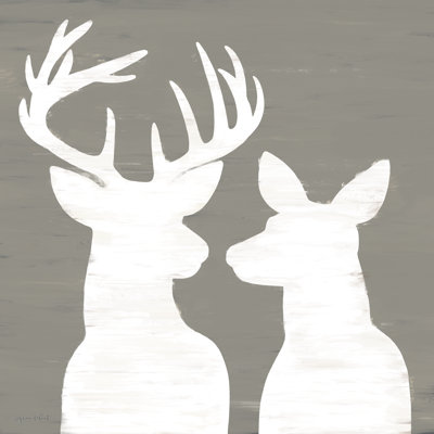 " Buck And Doe Silhouette " by Annie LaPoint