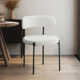 Sherwood Solid Back Boucle Side Chair