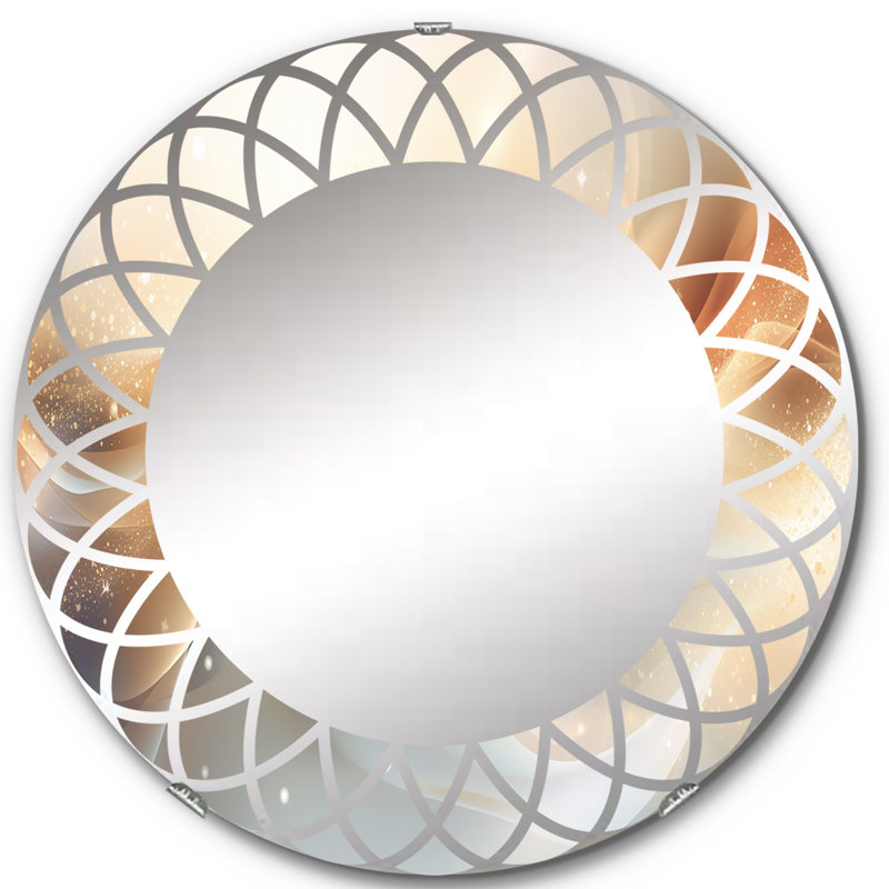 Worthey - Modern Wall Mirror Round, 24 po x 24 po