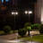 DIY Friendly Orion Triple Head Lamp Post- Black