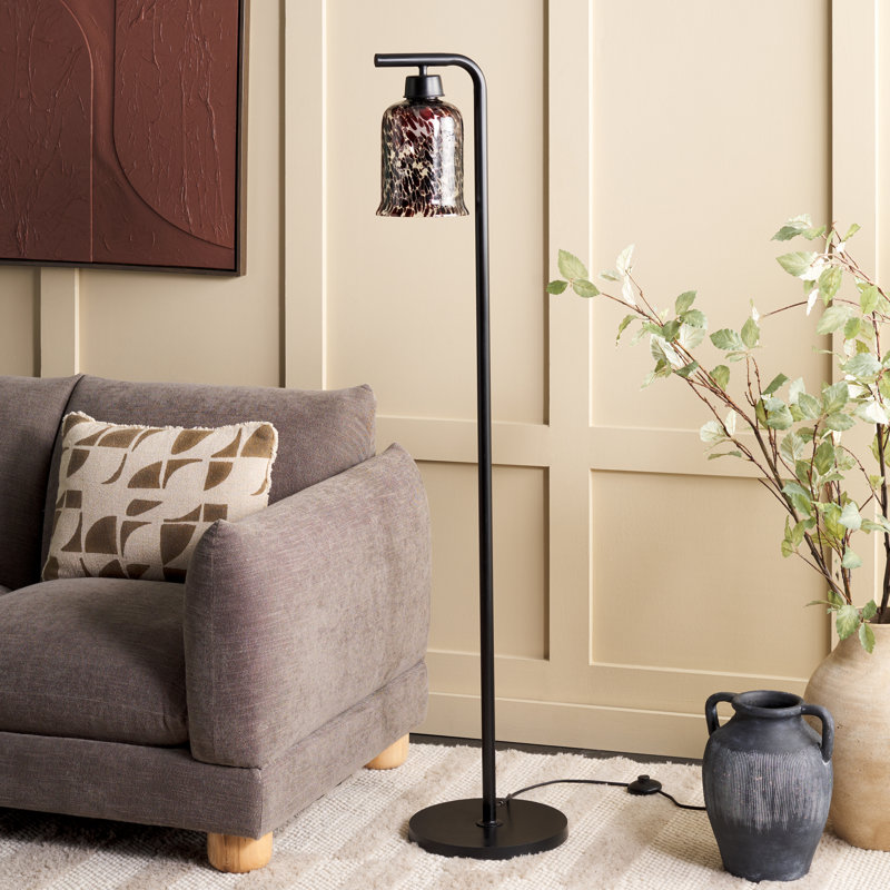 Nezara 21'' Black Traditional Floor Lamp