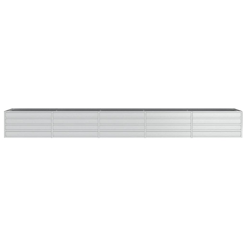 Alezander Metal Raised Flower Bed, 45cm H x 400cm W x 80cm D