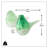 2 Piece Blown Glass Bird Figurine Set