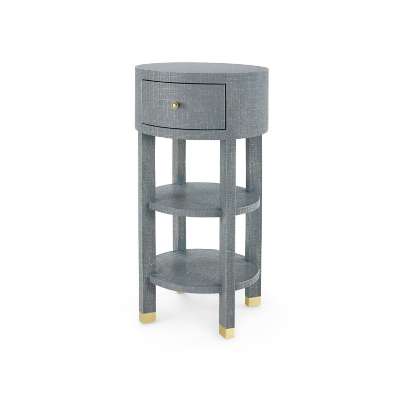 Claudette End Table, Gray, Natural