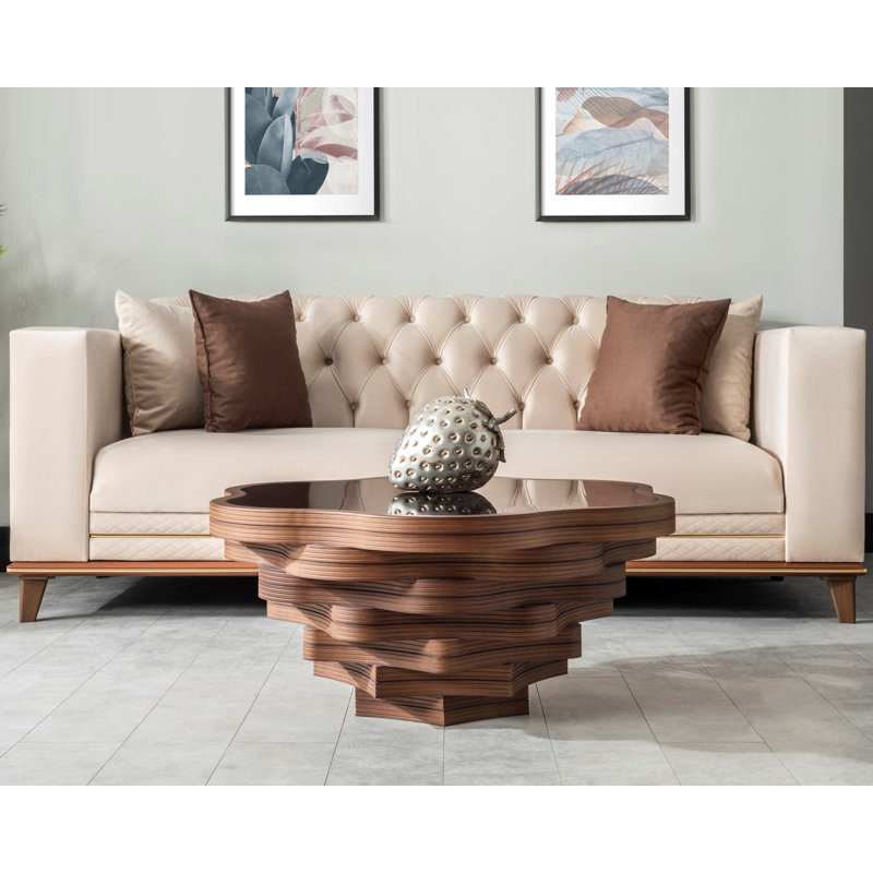 Anjuma Glass Top Single Coffee Table